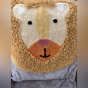 SKL CHILDRENS LION RUG SAFARI ZOO THEME